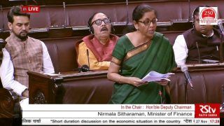 Viral Video | Minister Dozing Off in Rajya Sabha as Nirmala Speaks