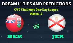 Bermuda vs Jersey Dream11 Team Prediction CWC Challenge One-Day League