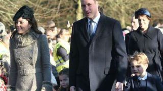 Prince George And Princess Charlotte Make Their Debut at Royal Christmas Walk at St Mary Magdalene
