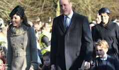 Prince George And Princess Charlotte Make Their Debut at Royal Christmas Walk at St Mary Magdalene