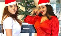 Bhojpuri Sizzler Monalisa Shares Her Sultry Picture in Sexy Red Gown, Celebrates Christmas With BFF Riya Singh