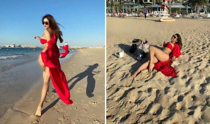 Mouni Roy Xxx - Mouni Roy Sets The Internet Ablaze in Red Hot Bikini as She Flaunts Her  Toned Body on The Beachside | India.com