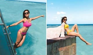 Nushrat Bharucha Looks Smoking Hot in Yellow, Pink Bikini as She Flaunts Her Perfect Curves During Maldives Vacay