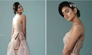 Malayalam Hottie Priya Prakash Varrier Looks Breathtaking in in Pink Backless Gown