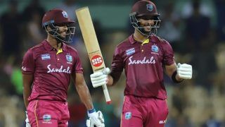 IND vs WI 1st ODI Match Report: Shimron Hetmyer, Shai Hope Hit Centuries as West Indies Beat India by 8 wickets to Take 1-0 Lead