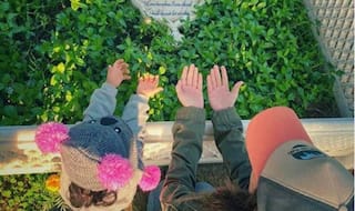 'Wish You Were Here'! Soha Ali Khan Visits Her Father Mansoor Ali Khan Pataudi's Grave Along With Daughter Inaaya