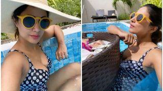 Hina Khan Shares Smoking Hot Pictures in Sexy Black Monokini as She Enjoys Floating Breakfast in Maldives