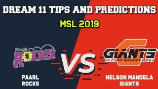 PR vs NMG Dream11 Team Paarl Rocks vs Nelson Mandela Giants, Match 28, Mzansi Premier League – Cricket Prediction Tips For Today’s Match PR vs NMG at Boland Park, Paarl December 8