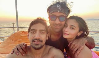 Alia Bhatt And Ranbir Kapoor Pose For New Year Picture by Sea But 'Why is Ayan Mukerji Third Wheeling?'