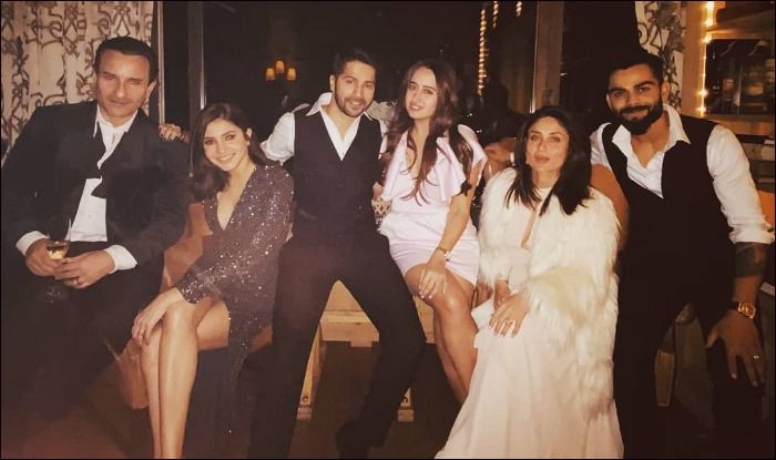 Happy New Year 2020: Saif Ali Khan, Kareena Kapoor Khan, Varun Dhawan, Natasha Dalal, Anushka Sharma And Virat Kohli Huddle Together in Selfie Video to Wish Fans From Switzerland