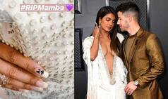 Grammys 2020: Priyanka Chopra Gives Tribute to Kobe Bryant With Her '24' Painted Nail
