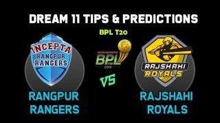 Dream11 Team Prediction Rangpur Rangers vs Rajshahi Royals: Captain And Vice Captain For Today BPL T20 BPL 2019-20 Match 29 RAR vs RAN at Shere Bangla Stadium in Dhaka 1:00 PM IST January 2