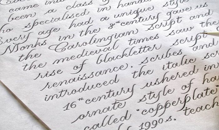 beautiful cursive writing styles