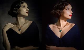 Ankita Lokhande Gives Out Retro Vibes in Hot Blue Cardigan And Bright Red Lip Shade