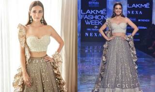 Dia Mirza Sets Fans on Frenzy With Her Latest Stunning Look in Ivory Lehenga at Lakme Fashion Week