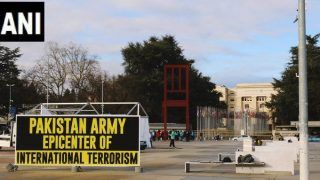 Posters Saying 'Pakistan Army Epicentre of International Terrorism' Put Up Outside UN Office in Geneva