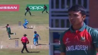 WATCH: Saxena, Bangladesh Bowler Engage in Heated Exchange After Unnecessary Throw