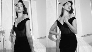 Nora Fatehi Wears Body-Hugging Sexy Black Dress as She Walks Lakme Fashion Week Ramp