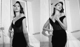 Nora Fatehi Wears Body-Hugging Sexy Black Dress as She Walks Lakme Fashion Week Ramp