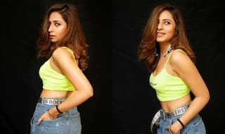 Sargun Mehta Flaunts Her Perfect Curves in Neon Crop Top And Denim, Pictures Will Make You Gush Over Her