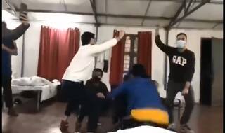 These Indians Evacuated From China Dance At Isolation Camp Wearing Masks | WATCH