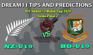 NZ-U19 vs BD-U19 Dream11 Team Prediction ICC U19 World Cup 2020