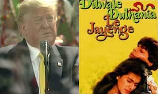 US President Donald Trump Praises Bollywood, Refers to DDLJ During Speech at Motera Stadium