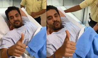 घुटने की सर्जरी के लिए अंगद बेदी हुए अस्पताल में भर्ती, पेशेंट बेड से शेयर किया VIDEO 