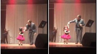Watch | 3-Year-Old Girl Sings ‘Dil Hai Chota Sa’ With Father on Stage, Adorable Video Goes Viral