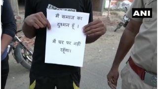 MP Cops Hand Out 'Main Samaaj Ka Dushman Hoon' Pamphlets To Those Roaming Out During Lockdown