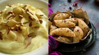 Holi 2020 Recipes: How to Make Gujiya, Badam Aur Gulukand Ki Kulfi, Maple Thandai Panna Cotta, Badam ki Phirni