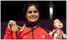 Manu Bhaker-Javad Foroughi Win Air Pistol Mixed Team Gold in ISSF President's Cup