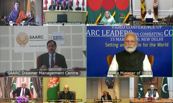 SAARC देशों की वीडियो कांफ्रेंसिंग में पाकिस्तान ने उठाया कश्मीर मुद्दा, भारत बोला- मानवीय मुद्दे पर राजनीति नहीं