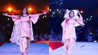 Haryanvi Sizzler Sapna Choudhary Sets Stage on Fire With Her Hot Thumkas During Stage Show