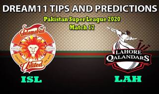 ISL VS LAH PSL Dream11 Team Prediction, Pakistan Super League 2020, Match 17