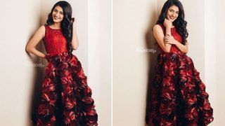 Malayalam Hot Actor Priya Prakash Varrier Paints The Town Red in Gorgeous Dress And Contagious Smile