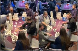 Watch: Instead of Money, People Play Poker With Toilet Paper Rolls at London Club