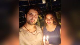 Monalisa Lights Diya With Hubby Vikrant, Shares Stunning Photo