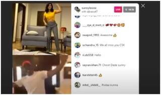 Sunny Leone And DJ Bravo Match Dance Steps During Live Session, Watch