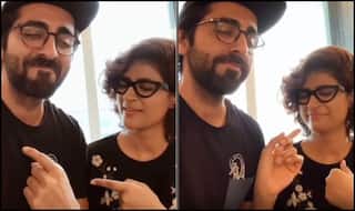 Ayushmann Khurrana Goes Pink With Embarrassment as Tahira Kashyap Spills Some Secrets in THIS TikTok Video | Watch