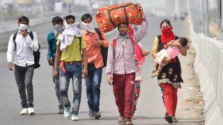 Unending Plight of Migrants: Workers Sprayed With Disinfectant in Delhi, Civic Body Says 'by Mistake'