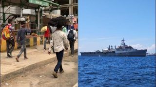 Indian Navy Ship Reaches Maldives to Bring Back Citizens Amid COVID-19 Lockdown, Migrant Workers in Karnataka Walk Home After Government Denies Train