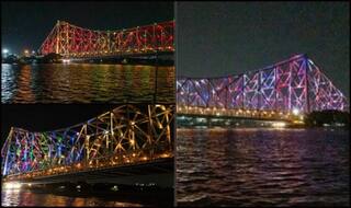 Howrah Bridge in Kolkata Lights up to Honour Coronavirus Warriors, Spectacular Sound Show Lifts Gloom Amid COVID-19