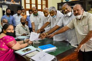 RS Polls 2020: BJP   s Kadadi, Gasti, JDS Candidate Deve Gowda File Nomination From Karnataka