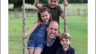 Ahead of Prince William's 38th Birthday, George-Charlotte-Louis Pile up on Dad to Wish Father's Day as Kate Middleton Captures Charming Moment