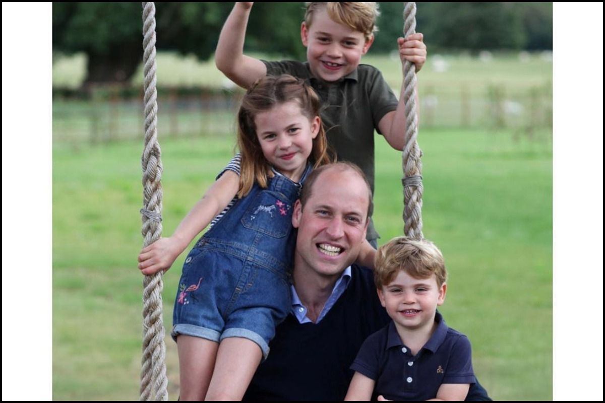 Ahead Of Prince William S 38th Birthday George Charlotte Louis Pile Up On Dad To Wish Father S Day As Kate Middleton Captures Charming Moment India Com