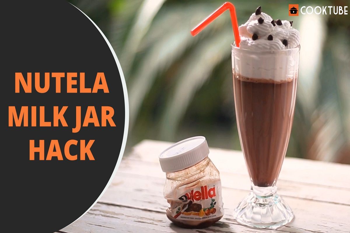 Nutella Milk Jar Hack Here's How You Can Make Use of That Last Bit of Nutella in a Jar