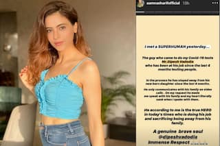 Aamna Sharif Meets Dipesh Vadodia, a COVID-19 Hero Who's Living Away From His Newborn Daughter For Last 4 Months