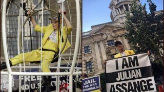 'Free Julian Assange': Fashion Designer-Activist Vivienne Westwood Protests Inside Bird Cage Against Extradition of WikiLeaks Founder to US