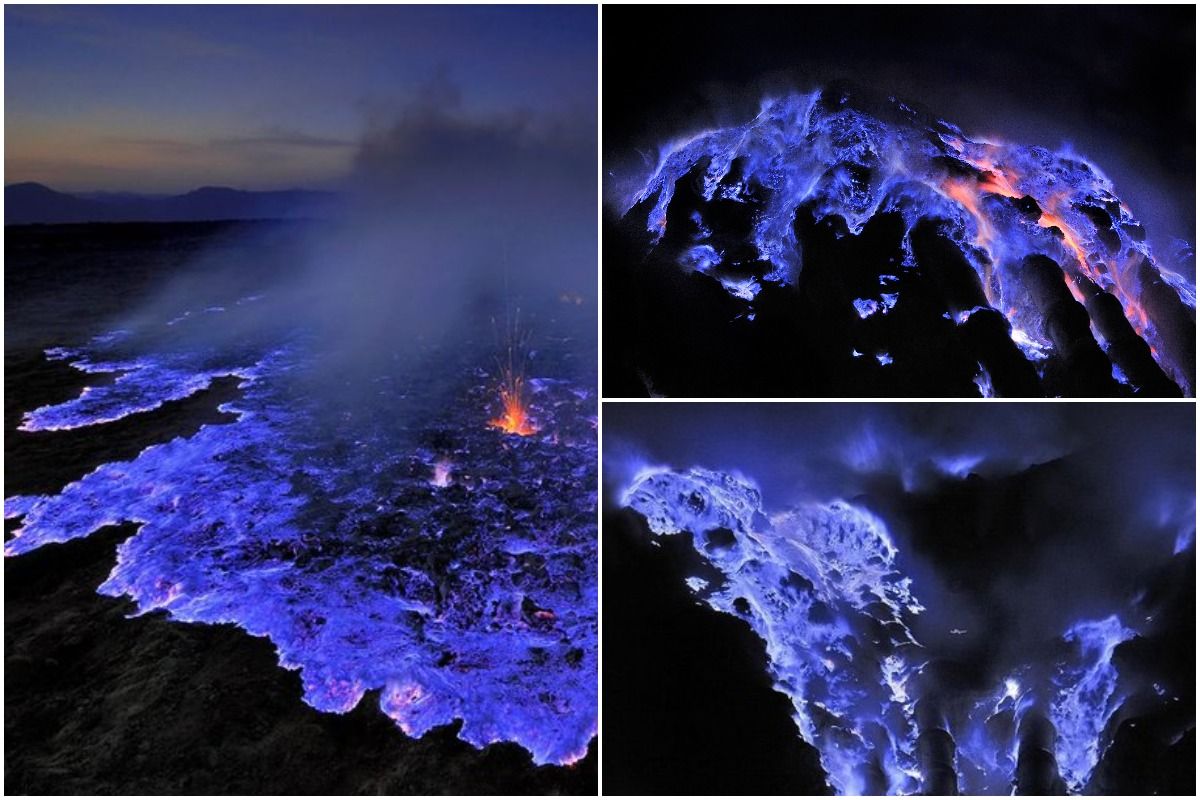 Volcano That Spews Blue Lava? Mesmerising Sight of Indonesia's Kawah